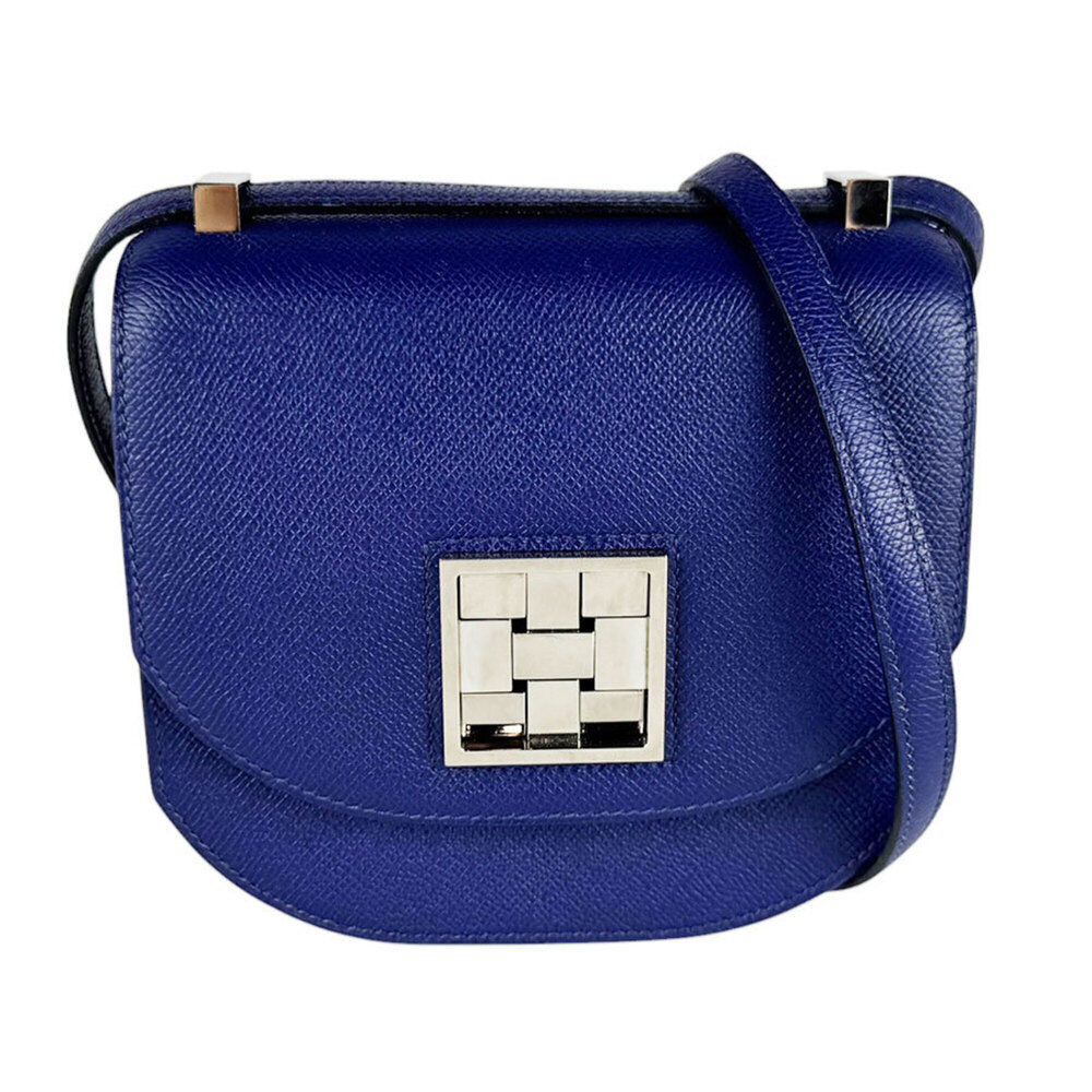 Hermes HERMES Shoulder Bag Mosaic 24 17 Veau Epsom Blue Ancre Silver Women's ...